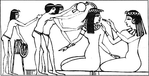 Омовение знатных египтянок